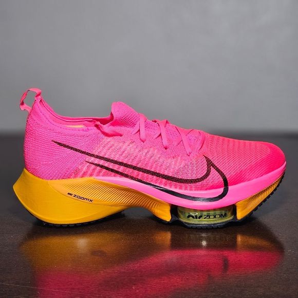 Nike Air Zoom Tempo Next% Flyknit Running Shoes Men's 8 Hyper Pink CI9923-600 - Picture 3 of 16